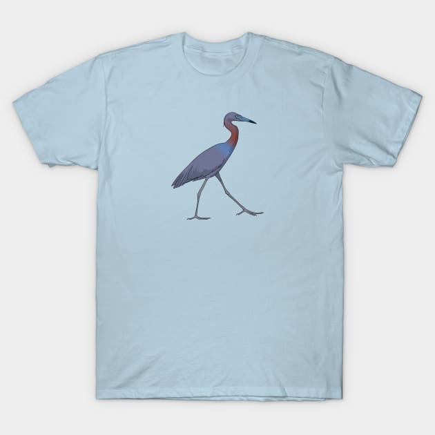 Little Blue Heron T-Shirt by Feathered Focus